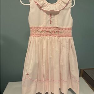 Charming Pink Embroidered Kids Dress